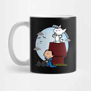 Cute Halloween Vampire Dracula Werewolf Funny Cartoon Mug